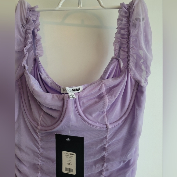 Fashion Nova Morgan Mesh Mini Dress - Picture 4 of 4